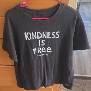 Life is good short sleeve t shirt cotton size m